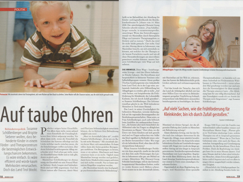 2008-echo Charity für Schritt für Schritt