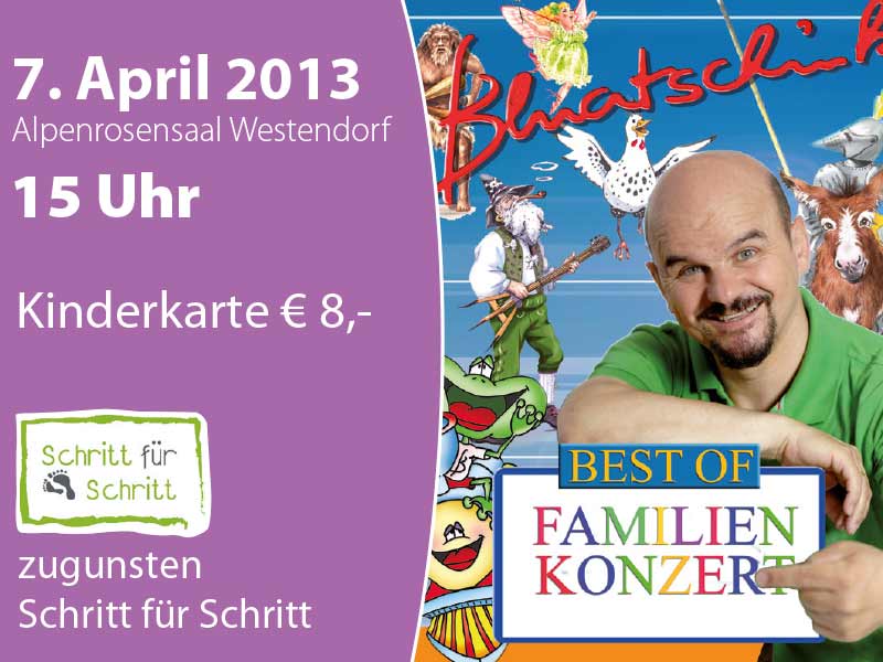 bluatschink-konzert Charity für Schritt für Schritt