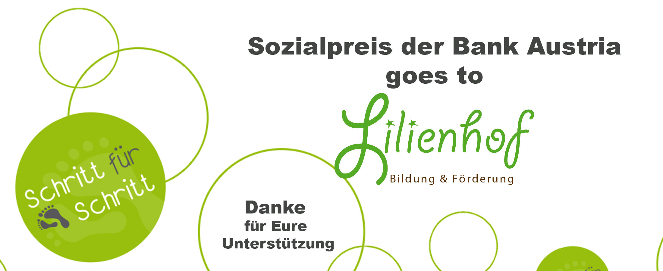 Sozialpreis Bank Austria geht an Schritt für Schritt
