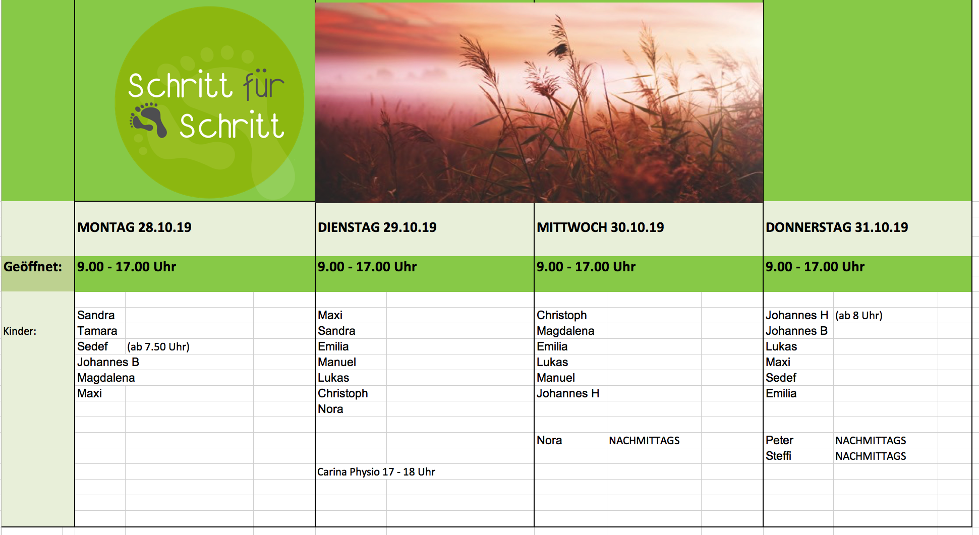herbstferien 2019 intensivtherapie Intensivtherapien in den Semesterferien 2019