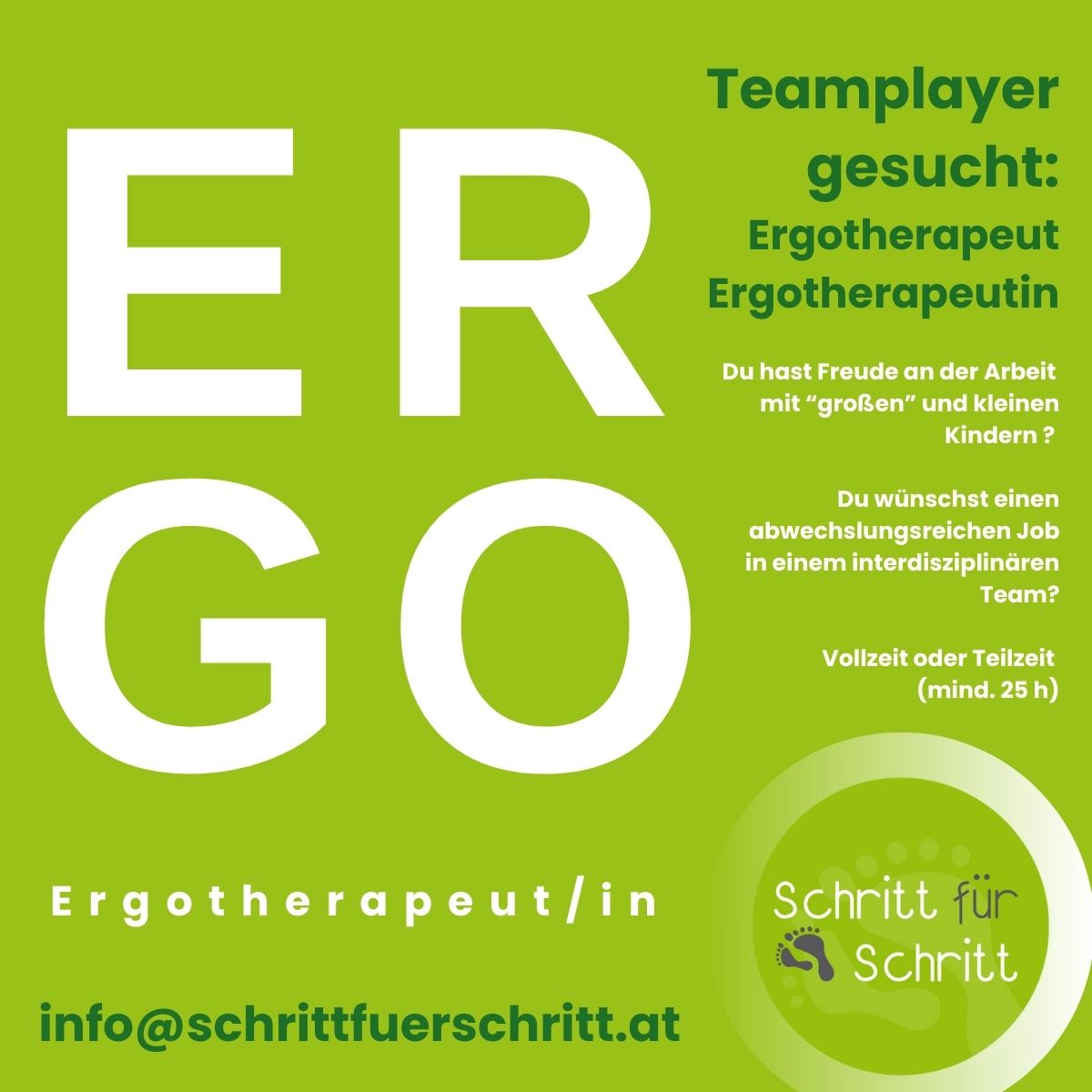 Ergotherapeut bei Schritt für Schritt